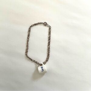 Vintage sarah name on mug bracelet